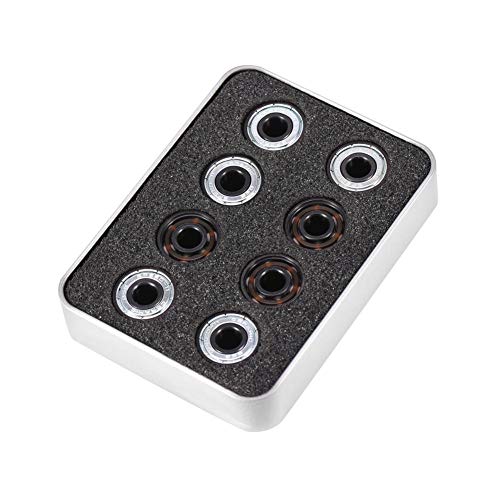 Liukouu 16pcs/Set Patín de Ruedas en línea Rodamientos de Alta Velocidad 608 Escudo de un Solo Lado Bolas de cerámica Liukouu 16pcs/Set Patín de Ruedas en línea Rodamientos de Alta Velocidad 608 Escudo de un Solo Lado Bolas de cerámica