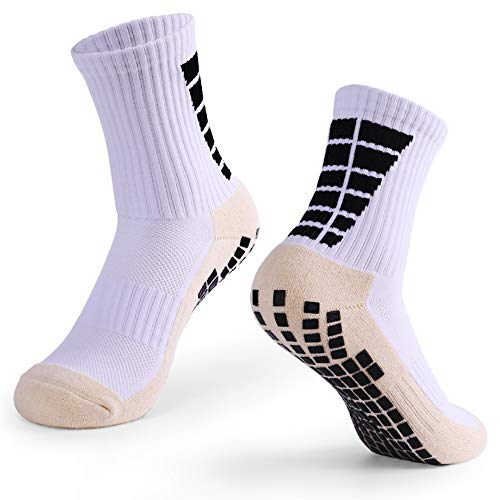 Lixada 1 Par / 3 Pares Calcetines de Fútbol Antideslizantes para Hombres Calcetines Deportivos de Tubo Alto de Fútbol