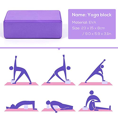Lixada Bloque de Yoga Correa de Yoga con Anillo Banda Elástica Banda de Resistencia para Yoga Equipo de Yoga 5pcs Lixada Bloque de Yoga Correa de Yoga con Anillo Banda Elástica Banda de Resistencia para Yoga Equipo de Yoga 5pcs