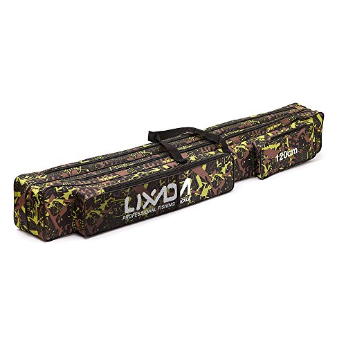 Lixada Bolsa de Pesca Doble Capa Capacidad CaƱa de Pescar Abordar Bolsa 120/150 cm Lixada Bolsa de Pesca Doble Capa Capacidad CaƱa de Pescar Abordar Bolsa 120/150 cm