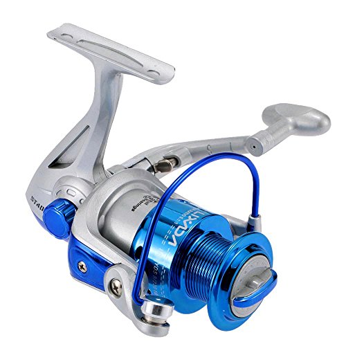 Lixada Carrete de Pesca Spinning 8BB Rodamientos de Bolas Intercambiable Mano Izquierda/Derecha Manija Plegable ST4000 5.1: 1 Lixada Carrete de Pesca Spinning 8BB Rodamientos de Bolas Intercambiable Mano Izquierda/Derecha Manija Plegable ST4000 5.1: 1