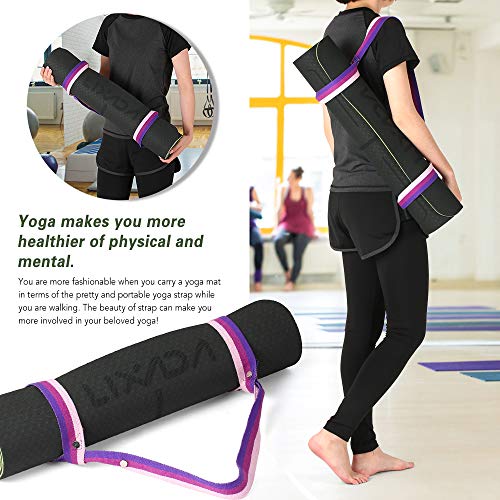 Lixada Esterilla de Yoga Antideslizante TPE Insípido con Línea de Posición Correa y Bolsa para Pilates Fitness Culturismo 183 * 61 * 0.6cm Lixada Esterilla de Yoga Antideslizante TPE Insípido con Línea de Posición Correa y Bolsa para Pilates Fitness Culturismo 183 * 61 * 0.6cm