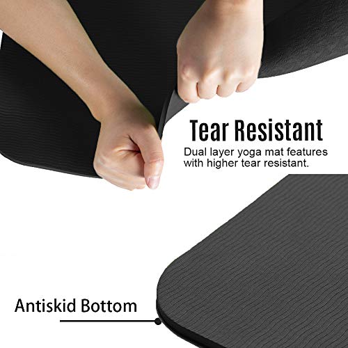 Lixada Esterilla de Yoga TPE Insípido con Línea de Posición Colchoneta de Yoga Alfombrilla de Yoga para Fitness Culturismo Pilates 183 * 61cm Lixada Esterilla de Yoga TPE Insípido con Línea de Posición Colchoneta de Yoga Alfombrilla de Yoga para Fitness Culturismo Pilates 183 * 61cm