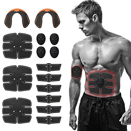 Lixada Estimulador Muscular Definitivo EMS 15/32pcs Entrenador de Cadera Equipo de Entrenamiento para Fitness Ejercicio Muscular