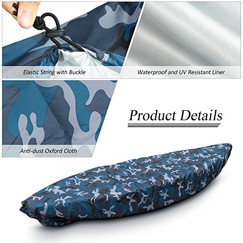 Lixada Kayak Fundas para Barcos de Protección contra el Polvo Resistente al Agua, Protección UV, para La Pesca, Barco, Kayak, Canoa, Almacenamiento al Aire Libre Protector Universal Profesional (3.5M) Lixada Kayak Fundas para Barcos de Protección contra el Polvo Resistente al Agua, Protección UV, para La Pesca, Barco, Kayak, Canoa, Almacenamiento al Aire Libre Protector Universal Profesional (3.5M)