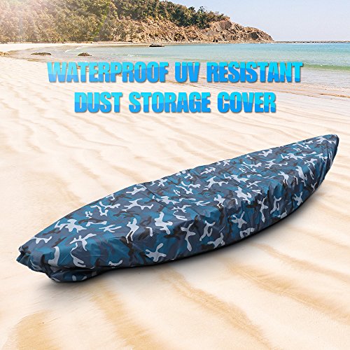 Lixada Kayak Fundas para Barcos de Protección contra el Polvo Resistente al Agua, Protección UV, para La Pesca, Barco, Kayak, Canoa, Almacenamiento al Aire Libre Protector Universal Profesional (3.5M)