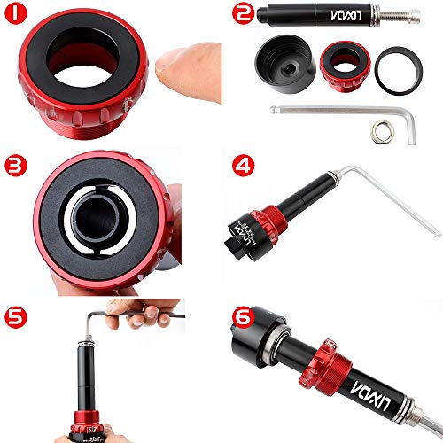 Lixada Kit de Herramientas de Extracción y Instalación para Soporte Inferior de Bicicleta Removedor de Pedalier de Bicicleta para BB86/BB30/BB91/BB92/PF30 Lixada Kit de Herramientas de Extracción y Instalación para Soporte Inferior de Bicicleta Removedor de Pedalier de Bicicleta para BB86/BB30/BB91/BB92/PF30