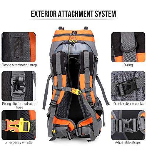 Lixada Mochila de Senderismo 50L/60L/70L Gran Capacidad Mochila de Marcha Trekking Camping Deporte al Aire Libre Lixada Mochila de Senderismo 50L/60L/70L Gran Capacidad Mochila de Marcha Trekking Camping Deporte al Aire Libre