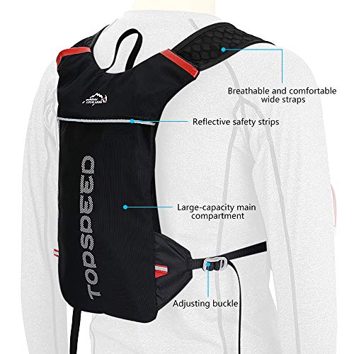 Lixada Mochila Hidratación 5L Mochila para Correr Ligera para Correr Ciclismo Equitación Excursionismo Alpinismo