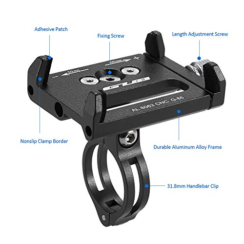 Lixada Mountian Bike Teléfono Montar Universal Ajustable de Bicicletas de Teléfono Celular GPS Montar Soporte de Soporte Abrazadera de la Horquilla Lixada Mountian Bike Teléfono Montar Universal Ajustable de Bicicletas de Teléfono Celular GPS Montar Soporte de Soporte Abrazadera de la Horquilla