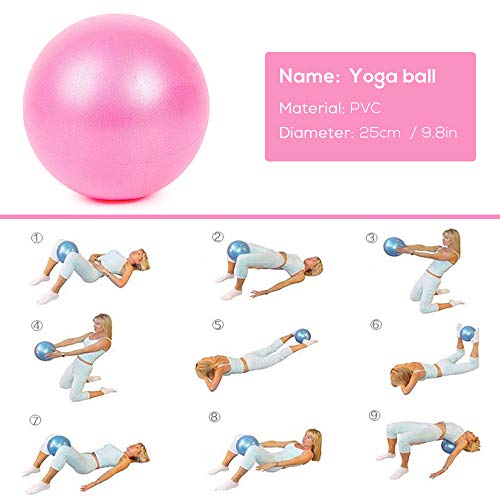 Lixada Pelota de Yoga 25cm Grueso Estabilidad Anti-explosión Pelota de Pilates Mini Barre Pelota Fisica Lixada Pelota de Yoga 25cm Grueso Estabilidad Anti-explosión Pelota de Pilates Mini Barre Pelota Fisica
