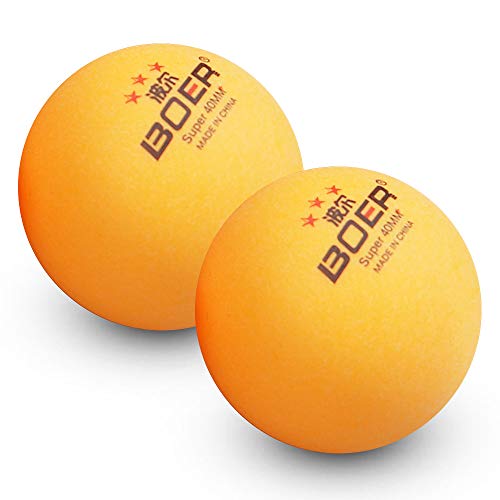Lixada Pelotas de Ping Pong 3 Estrellas 10 Pcs 40 + MM ABS Sin Costura Pelota de Tenis de Mesa de Entrenamiento