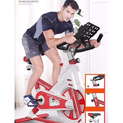 LJYY Bicicleta estática - Eventos de Video y aplicación multijugador, Masa de Volante de 12 KG, Compatible con cinturón de Pulso - Entrenador de Bicicleta de Fitness con transmisión silenciosa po LJYY Bicicleta estática - Eventos de Video y aplicación multijugador, Masa de Volante de 12 KG, Compatible con cinturón de Pulso - Entrenador de Bicicleta de Fitness con transmisión silenciosa po