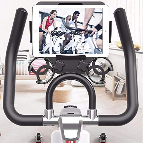 LJYY Bicicleta estática - Eventos de Video y aplicación multijugador, Masa de Volante de 12 KG, Compatible con cinturón de Pulso - Entrenador de Bicicleta de Fitness con transmisión silenciosa po