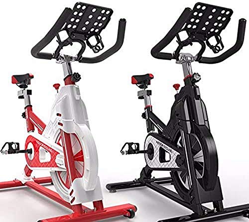 LJYY Bicicleta estática para Ciclismo en Interiores, Entrenamiento Cardiovascular, Manillar y Asiento Ajustables, sensores de frecuencia cardíaca y la computadora de a Bordo Lee la Velocidad, DIS