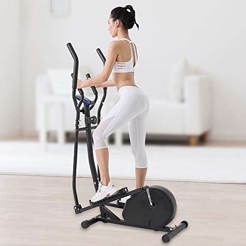 LK-HOME Bicicleta Elíptica, Máquina para Adelgazar Compact Fitness, Bicicleta Estática con 8 Niveles De Resistencia, Máquina De Entrenamiento Cardiovascular