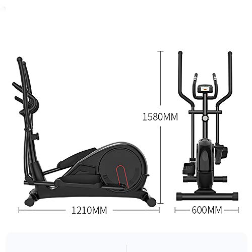 LK-HOME Bicicleta Elíptica Profesional, Máquina para Adelgazar Fitness, Máquina Elíptica con 8 Niveles De Resistencia Y Sensor De Frecuencia Cardíaca, Máquina De Entrenamiento Cardiovascular