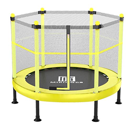 LKFSNGB Trampolín para niños con Red de Seguridad y Correas silenciosas, Juguetes de Rebote para Interiores y Exteriores para niños, Capacidad de hasta 300 kg (estático)