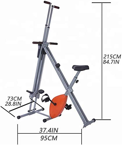 LKNJLL El Escalador Vertical for Gimnasio en casa, Heavy Duty Escalada Escalador del Ejercicio del Entrenamiento casero Plegable Subir escaleras máquina de Cardio Cuerpo Escalera Paso a Paso