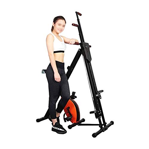 LKNJLL El Escalador Vertical for Gimnasio en casa, Heavy Duty Escalada Escalador del Ejercicio del Entrenamiento casero Plegable Subir escaleras máquina de Cardio Cuerpo Escalera Paso a Paso