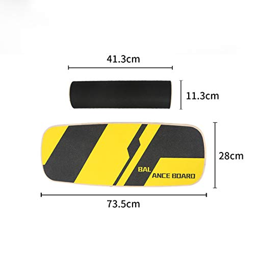 LLC-POWER Balance Board Instructor, Instructor De Equilibrio De Madera para La Aptitud con El Rodillo, para Surf, Sup, Wakesurf, Wakeskate, Esquí, Snowboard Y Skate LLC-POWER Balance Board Instructor, Instructor De Equilibrio De Madera para La Aptitud con El Rodillo, para Surf, Sup, Wakesurf, Wakeskate, Esquí, Snowboard Y Skate