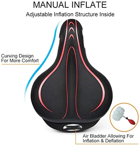 LLDKA Silla de Bicicleta Sillín Inflable de la Bicicleta Espesa Amplio Cojín Transpirable MTB Asiento de Bicicleta Cojín Afilares,Azul LLDKA Silla de Bicicleta Sillín Inflable de la Bicicleta Espesa Amplio Cojín Transpirable MTB Asiento de Bicicleta Cojín Afilares,Azul