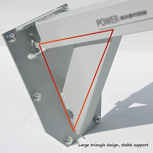 Lloow Pull-up Barras de Soporte de Pared Horizontal Bar Puerta Palanca Cubierta Equipo de la Aptitud del Acero Inoxidable de la Bolsa de Arena de la suspensión del Lazo de Soporte,Gris