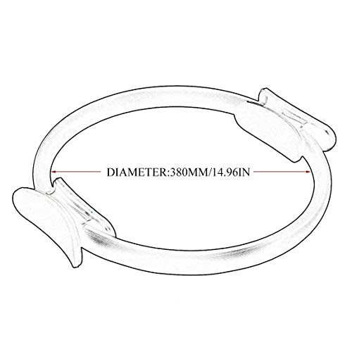 LOAER Aro Pilates Magic Circle, Anillo de Pilates Aro para Entrenamiento Fitness LOAER Aro Pilates Magic Circle, Anillo de Pilates Aro para Entrenamiento Fitness