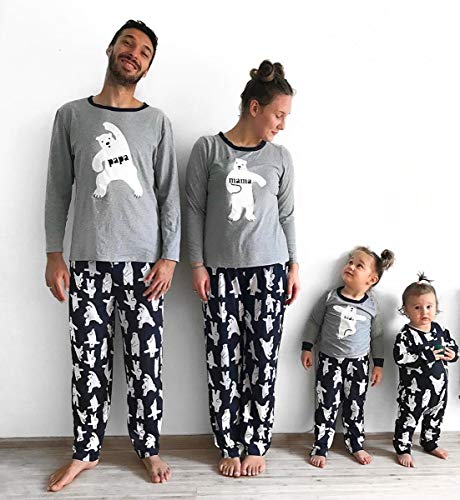 Loalirando Pijamas Familia de 2 Piezas Sets de Pijamas para Navidad Fiestas Entrega de Regalo de Padres y Niños