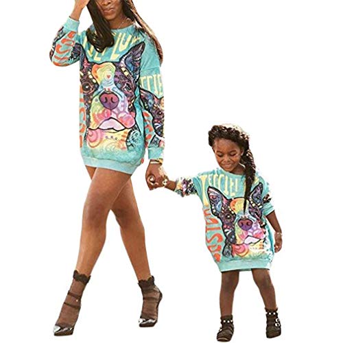 Loalirando Sudadera Madre e Hija Sudaderas Largas sin Capucha Ropa de Vestido Largo de Moda Loalirando Sudadera Madre e Hija Sudaderas Largas sin Capucha Ropa de Vestido Largo de Moda