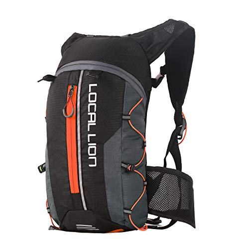 Local Lion 10L Mochila de Ciclismo Impermeable Ligero Al Aire Libre de Senderismo Excursión Montaña para Viajes (Naranja)