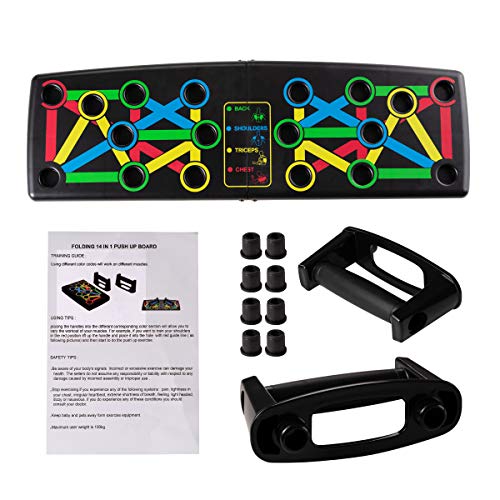 Locisne Portátil 14-en-1 Ultra Push Up Board Bracket Board Multifuncional Brazo Sistema de entrenamiento muscular abdominal con soporte Equipo de entrenamiento de fitness Interior al aire libre Locisne Portátil 14-en-1 Ultra Push Up Board Bracket Board Multifuncional Brazo Sistema de entrenamiento muscular abdominal con soporte Equipo de entrenamiento de fitness Interior al aire libre