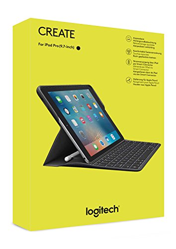 Logitech Create - Funda con teclado inalámbrico retroiluminado y tecnología Smart Connector para iPad Pro 9.7", negro