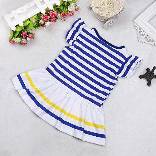 Logobeing Vestidos Ropa Niña Verano Princesa de Bebé 1-8 Años Margarita Flor Camisa a Rayas Y Pantalón Conjunto (Amarillo, 5-6Años) Logobeing Vestidos Ropa Niña Verano Princesa de Bebé 1-8 Años Margarita Flor Camisa a Rayas Y Pantalón Conjunto (Amarillo, 5-6Años)