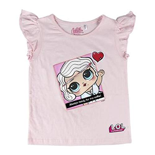 L.O.L. Surprise ! Camiseta para niñas con Las muñecas LOL Rocker, BFF Fancy & Fresh, Diva, M.C Swag, IT Baby, Leading Baby | Top de Verano de algodón para niños (4/5 años, Leading Baby)