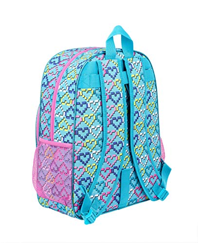 LOL Surprise Equipaje- Equipaje para niños Heart Mochila Grande Adaptable a Carro, Multicolor, Única