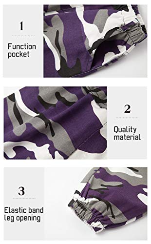 LOLANTA 2 Piezas NiƱas Hip Hop Street Dance Ropa Individual Juego Crop Tank Top + Camuflaje Pantalones Basculador (11-12 aƱos, Morado) LOLANTA 2 Piezas NiƱas Hip Hop Street Dance Ropa Individual Juego Crop Tank Top + Camuflaje Pantalones Basculador (11-12 aƱos, Morado)