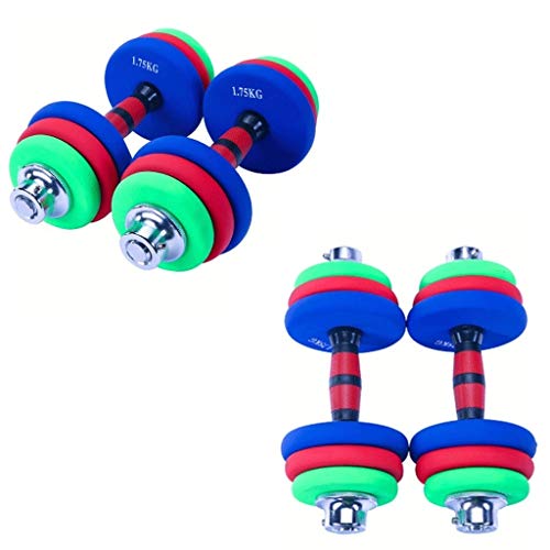 LOMJK Mancuerna Mancuernas Dumbbell Dumbbells 30 kg de Carga Ajustable con Mancuernas de Fitness Peso Kit 2 en 1 Familia y Gimnasia Dedicado Dumbbell Set Barra Conjunto Mancuernas Dumbbells