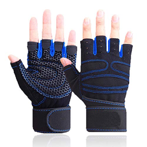 Lonfenner Gimnasio Fitness Guantes Powerlifting Mujeres Hombres Crossfit Ejercicio Culturismo Adelgazamiento Transpirable Antideslizante Medio Dedo A Lonfenner Gimnasio Fitness Guantes Powerlifting Mujeres Hombres Crossfit Ejercicio Culturismo Adelgazamiento Transpirable Antideslizante Medio Dedo A