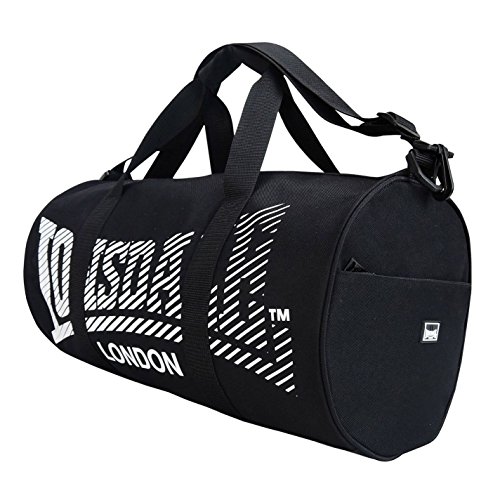 Lonsdale Unisex Barrel Bolsa De Viaje Negro/Blanco Talla única