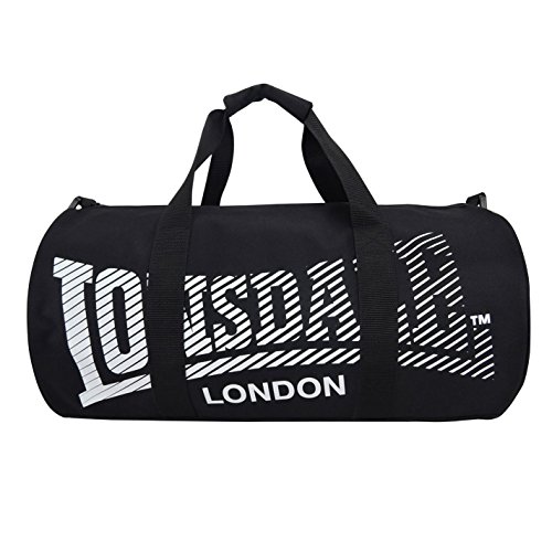 Lonsdale Unisex Barrel Bolsa De Viaje Negro/Blanco Talla única