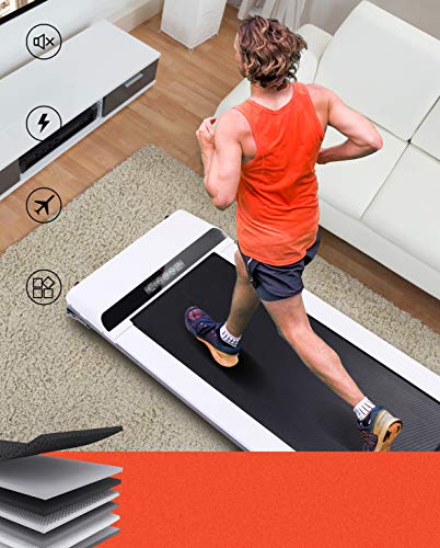 LONTEK Cinta de Correr Portátil con Ruedas Plegables, Cinta para Andar Plana y Delgada, Aplicaciòn Deportiva, sin Instalaciòn, Control Remoto, Máquina para Correr para Hogar / Oficina LONTEK Cinta de Correr Portátil con Ruedas Plegables, Cinta para Andar Plana y Delgada, Aplicaciòn Deportiva, sin Instalaciòn, Control Remoto, Máquina para Correr para Hogar / Oficina