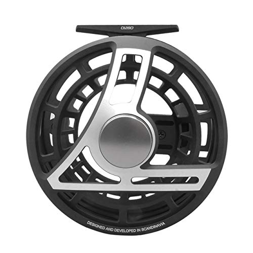 Loop USA Q 6/8 carrete de mosca, color: negro/plata, línea: 6-8, capacidad: WF6+100/20 libras, mano izquierda (QR68-L) Loop USA Q 6/8 carrete de mosca, color: negro/plata, línea: 6-8, capacidad: WF6+100/20 libras, mano izquierda (QR68-L)