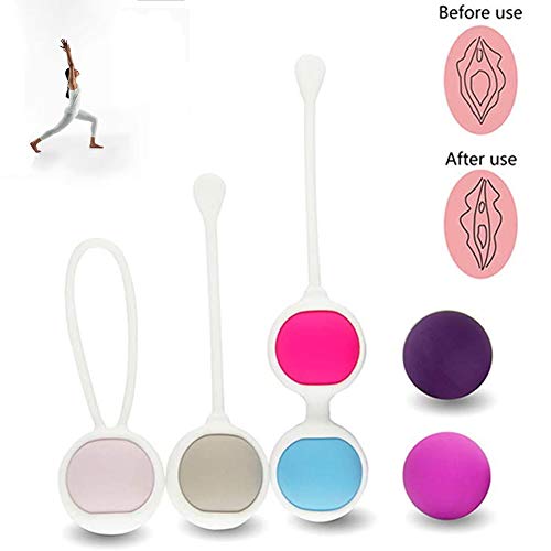 Los pesos del ejercicio de Kegel para control vejiga ejercicios del suelo pélvico bolas de silicona doctor recomienda para las mujeres incontinencia de vejiga Soporta dentro de la vagina de apriete Los pesos del ejercicio de Kegel para control vejiga ejercicios del suelo pélvico bolas de silicona doctor recomienda para las mujeres incontinencia de vejiga Soporta dentro de la vagina de apriete