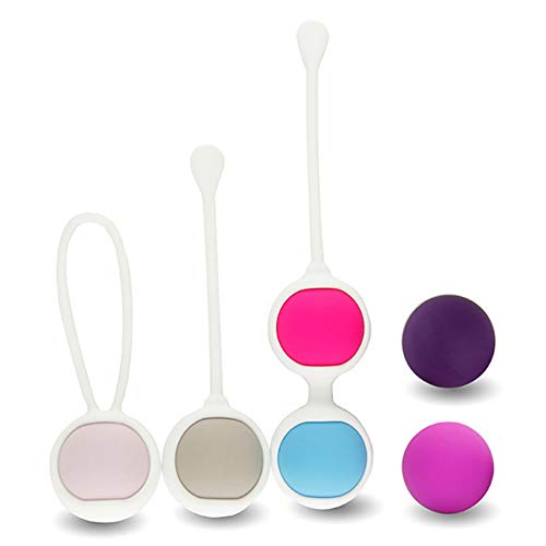 Los pesos del ejercicio de Kegel para control vejiga ejercicios del suelo pélvico bolas de silicona doctor recomienda para las mujeres incontinencia de vejiga Soporta dentro de la vagina de apriete Los pesos del ejercicio de Kegel para control vejiga ejercicios del suelo pélvico bolas de silicona doctor recomienda para las mujeres incontinencia de vejiga Soporta dentro de la vagina de apriete