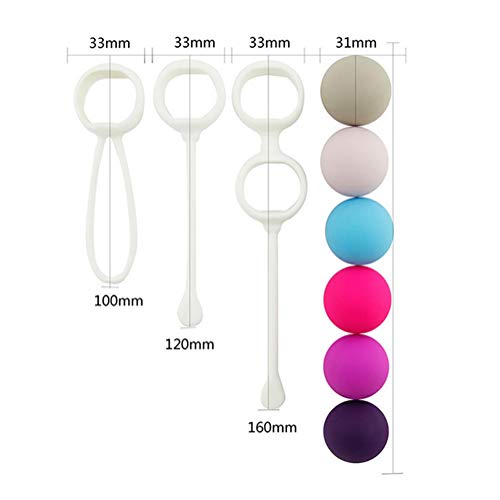Los pesos del ejercicio de Kegel para control vejiga ejercicios del suelo pélvico bolas de silicona doctor recomienda para las mujeres incontinencia de vejiga Soporta dentro de la vagina de apriete Los pesos del ejercicio de Kegel para control vejiga ejercicios del suelo pélvico bolas de silicona doctor recomienda para las mujeres incontinencia de vejiga Soporta dentro de la vagina de apriete
