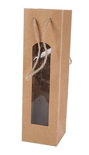 Lote de 20 Bolsas para Botella Vino Kraft con Ventana - Bolsas para Vino Baratas, Originales, Bonitas de Papel, Cartón, Marrones, Kraft. Originales Bolsas Ofertas comprar Online para Bodas, Botellas Lote de 20 Bolsas para Botella Vino Kraft con Ventana - Bolsas para Vino Baratas, Originales, Bonitas de Papel, Cartón, Marrones, Kraft. Originales Bolsas Ofertas comprar Online para Bodas, Botellas