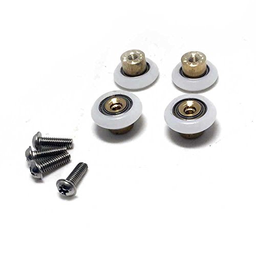 Lote de 8 rodamientos CY-103 de puerta de ducha, Roller diameter 19mm Lote de 8 rodamientos CY-103 de puerta de ducha, Roller diameter 19mm