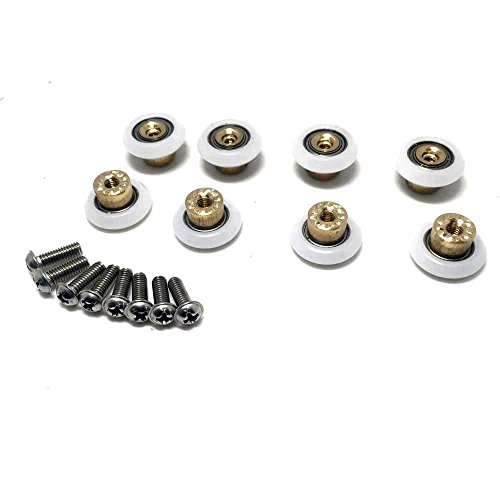 Lote de 8 rodamientos CY-103 de puerta de ducha, Roller diameter 19mm Lote de 8 rodamientos CY-103 de puerta de ducha, Roller diameter 19mm
