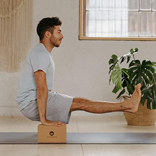 Lotuscrafts Bloque Yoga Corcho Supra Grip - Corcho Natural de Portugal - Fabricación Ecológica - Ladrillo Yoga - Tacos Yoga - Bloque para Yoga - Yoga Block Cork Lotuscrafts Bloque Yoga Corcho Supra Grip - Corcho Natural de Portugal - Fabricación Ecológica - Ladrillo Yoga - Tacos Yoga - Bloque para Yoga - Yoga Block Cork